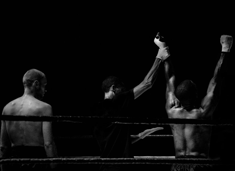 Because in the boxing ring, it's all about work ethic and character